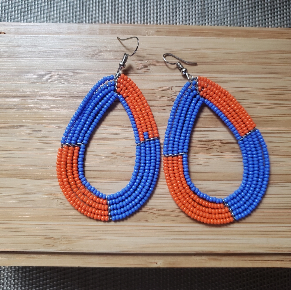 Handmade Maasai earrings